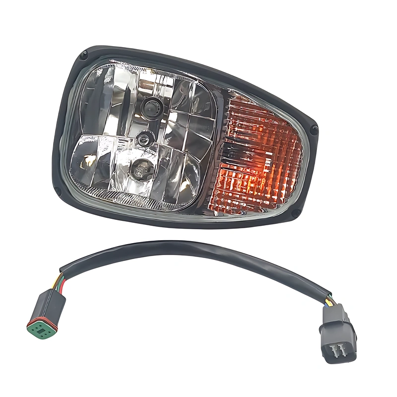 lampa przednia lewa z wiązką jcb 700 50192
